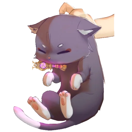 Telegram Sticker «Cat Scaramouche» 😶