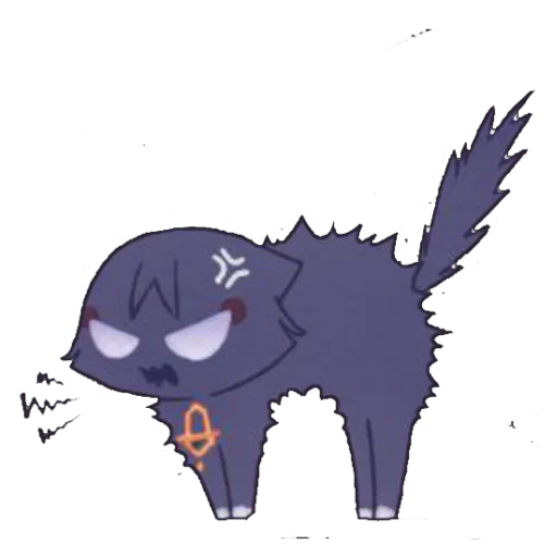 Telegram Sticker «Cat Scaramouche» 🤬