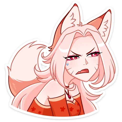 Lady Ai Kitsune emoji 🤨