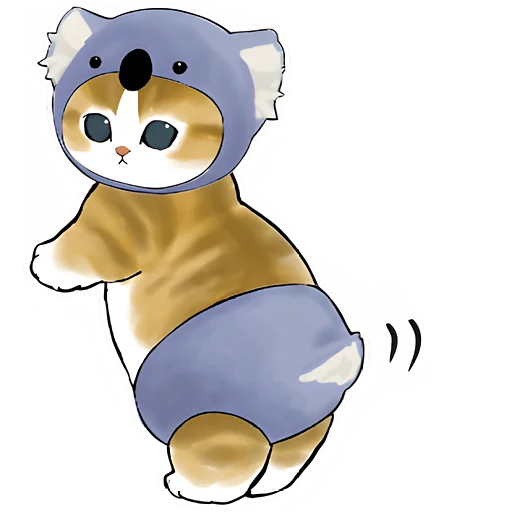 Telegram Sticker «Котята в костюмах» 🐨