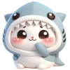 Емодзі Telegram «Пушистые акулы» ☺️