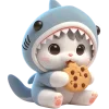 Емодзі Telegram «Пушистые акулы» 🍪