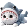 Емодзі Telegram «Пушистые акулы» 😊
