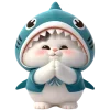 Емодзі Telegram «Пушистые акулы» 🙏
