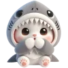 Емодзі Telegram «Пушистые акулы» 🫢