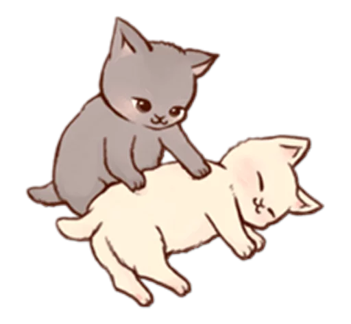 Telegram Sticker «Kitten daily 🐈» 💑