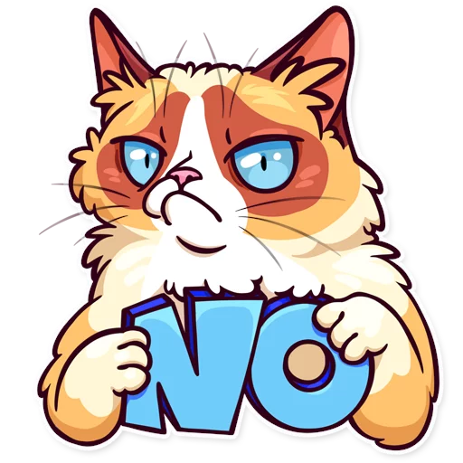 Telegram stiker «Meme Cats» ☹