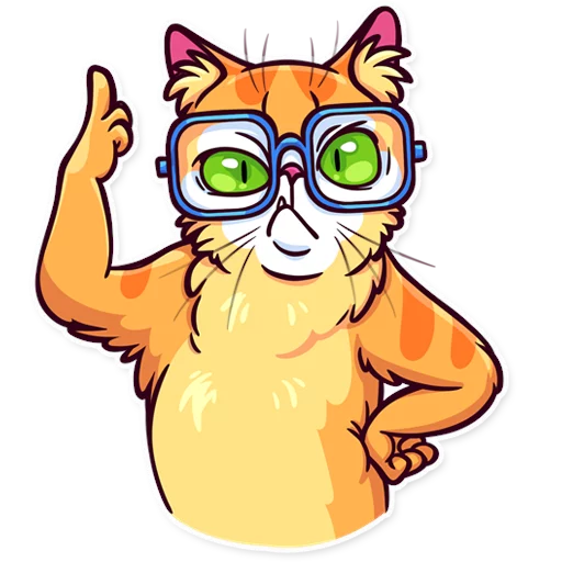 Telegram stiker «Meme Cats» ☝