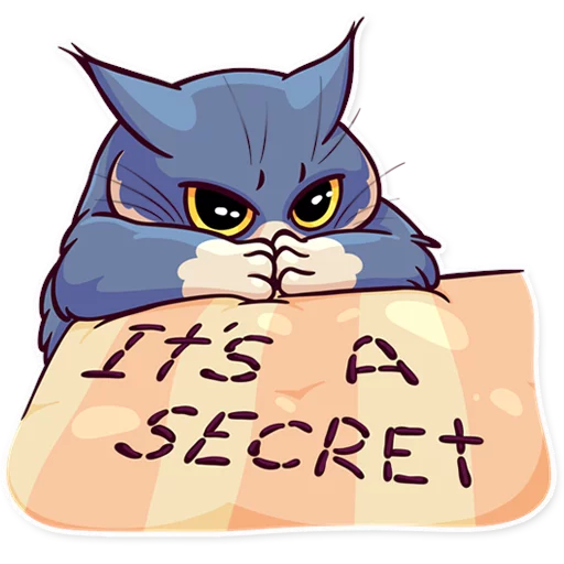 Стикер Telegram «Meme Cats» 🤐