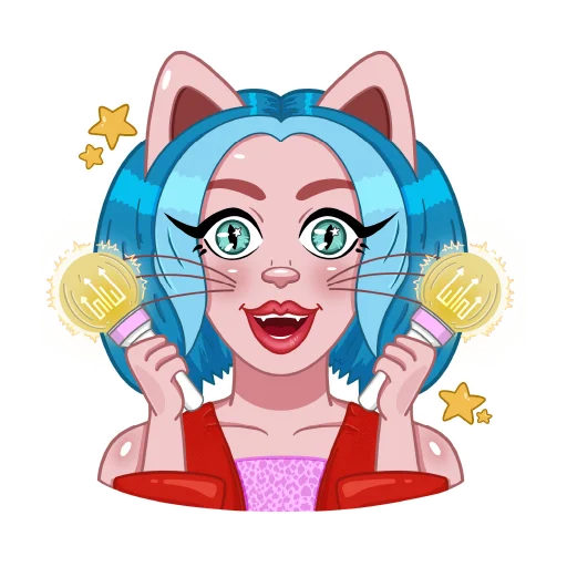 Kitty Pop Star emoji 🤩