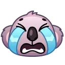 Стікер Koala Emoji 😭
