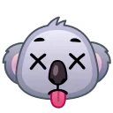 Koala Emoji sticker 😵