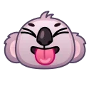 Стікер Koala Emoji 😝