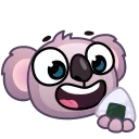 Стікер Koala Emoji 🍙