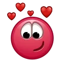 Стикер Retro Kolobok Emoji 🥰