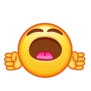 Стикер Retro Kolobok Emoji 😭
