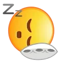 Стикер Retro Kolobok Emoji 😴