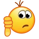 Эмодзи Retro Kolobok Emoji  👎