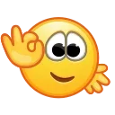 Стикер Retro Kolobok Emoji 👌