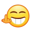 Емодзі Retro Kolobok Emoji 🖕