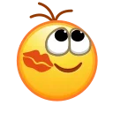 Retro Kolobok Emoji emoji 💋