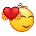 Стикер Retro Kolobok Emoji ❤️