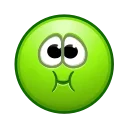 Стикер Retro Kolobok Emoji 🤢