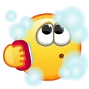 Стикер Retro Kolobok Emoji 🛀