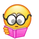 Стикер Retro Kolobok Emoji 🤓
