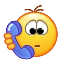 Эмодзи Retro Kolobok Emoji 📞