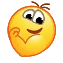 Стикер Retro Kolobok Emoji 💪