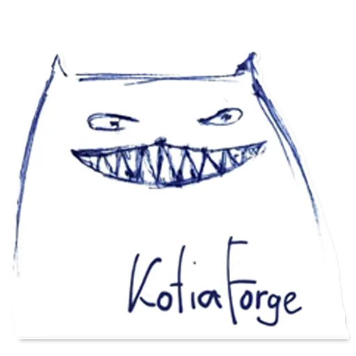 Стикер Telegram «Kotia Forge» 🦷