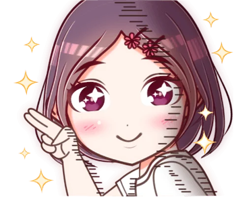 Telegram Sticker «Kotomi-chan!» ✌️