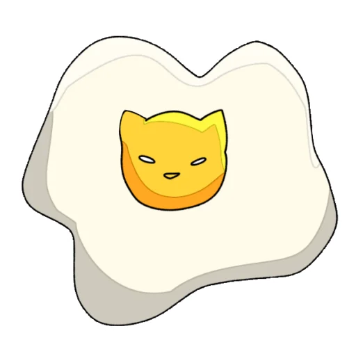 Стикер Telegram «Cat >:D» 🥚
