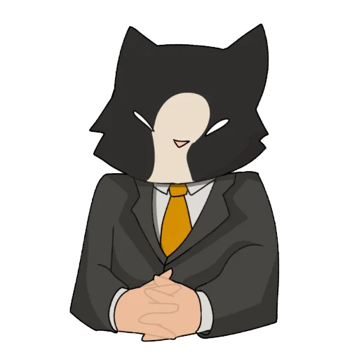 Стикер Telegram «Cat >:D» 🤝