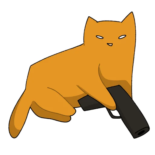 Стикер Telegram «Cat >:D» 😡