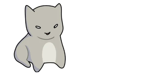 Стикер Telegram «Cat >:D» 😶