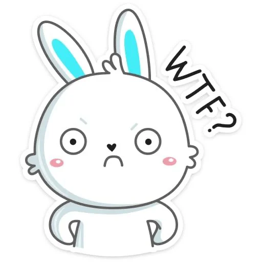 Telegram Sticker «Кролик Гоша» 🤨