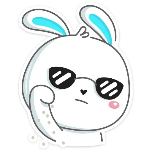Стикер Telegram «Кролик Гоша» 😎