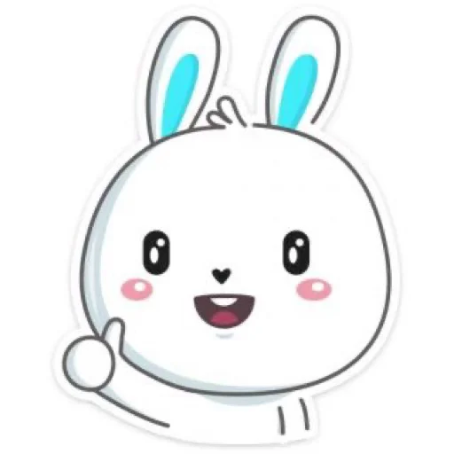 Стикер Telegram «Кролик Гоша» 👍