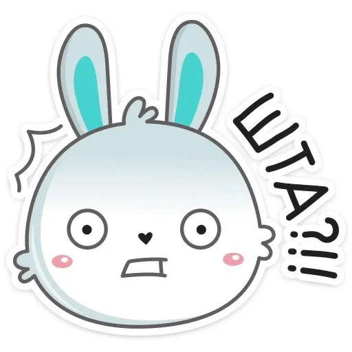 Telegram Sticker «Кролик Гоша» 😡