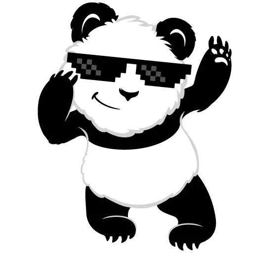 Telegram stikerlari Panda 