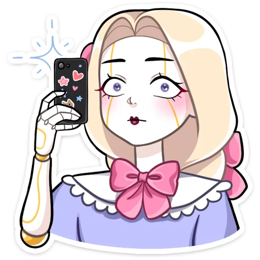 Telegram Sticker «Кукла Алиса » 📸