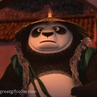 Эмодзи Кунг-фу панда 😱