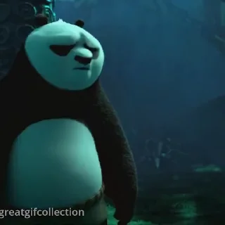 Эмодзи Кунг-фу панда  😨