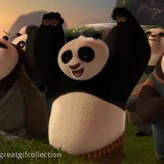 Кунг-фу панда stiker 🥳