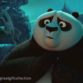 Эмодзи Кунг-фу панда 😟