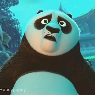 Эмодзи Кунг-фу панда  😒