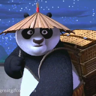 Эмодзи Кунг-фу панда 😏