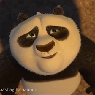 Эмодзи Кунг-фу панда  😏